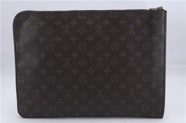 Authentic Louis Vuitton Monogram Poche Documents Document Case M53400 LV 4887D