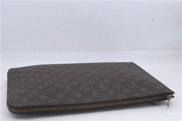 Authentic Louis Vuitton Monogram Poche Documents Document Case M53400 LV 4887D