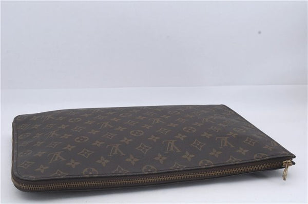 Authentic Louis Vuitton Monogram Poche Documents Document Case M53400 LV 4887D