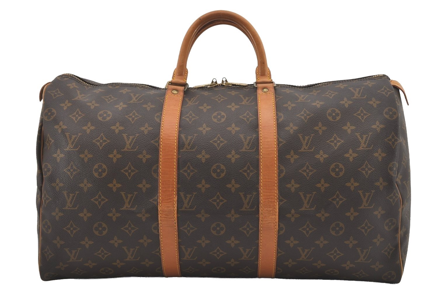 Authentic Louis Vuitton Monogram Keepall 50 Travel Boston Bag M41426 LV 4887I