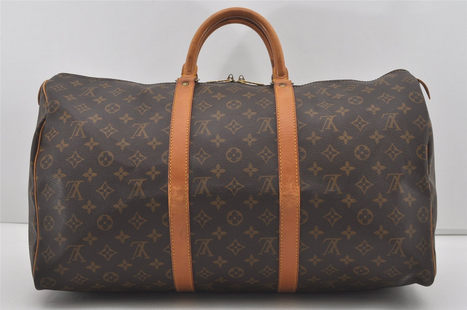 Authentic Louis Vuitton Monogram Keepall 50 Travel Boston Bag M41426 LV 4887I