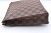 Authentic Louis Vuitton Damier Poche Toilette 26 Cosmetic Pouch N47543 LV 4888E