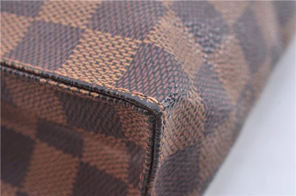 Authentic Louis Vuitton Damier Poche Toilette 26 Cosmetic Pouch N47543 LV 4888E