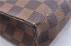 Authentic Louis Vuitton Damier Poche Toilette 26 Cosmetic Pouch N47543 LV 4888E