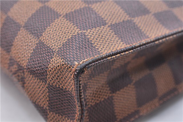 Authentic Louis Vuitton Damier Poche Toilette 26 Cosmetic Pouch N47543 LV 4888E