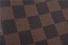 Authentic Louis Vuitton Damier Poche Toilette 26 Cosmetic Pouch N47543 LV 4888E