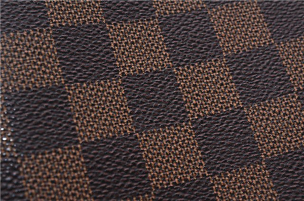 Authentic Louis Vuitton Damier Poche Toilette 26 Cosmetic Pouch N47543 LV 4888E