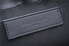 Authentic BALENCIAGA Navy Clip L Clutch Bag Purse Leather 373840 Black 4890E