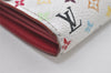 Auth Louis Vuitton Monogram Multicolor Portefeuille Sarah Wallet M93745 LV 4890I