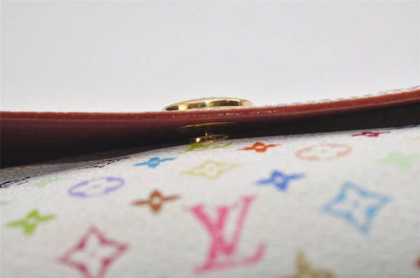 Auth Louis Vuitton Monogram Multicolor Portefeuille Sarah Wallet M93745 LV 4890I