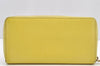 Authentic GUCCI Bamboo Tassel Long Wallet Purse Leather 307984 Yellow 4891I