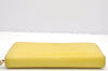 Authentic GUCCI Bamboo Tassel Long Wallet Purse Leather 307984 Yellow 4891I