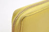 Authentic GUCCI Bamboo Tassel Long Wallet Purse Leather 307984 Yellow 4891I