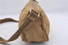 Authentic PRADA Nylon Leather Shoulder Cross Body Bag Purse Beige 4892D