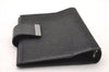 Authentic GUCCI Agenda Notebook Cover Purse GG Canvas Leather 115240 Black 4892I