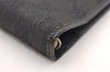 Authentic GUCCI Agenda Notebook Cover Purse GG Canvas Leather 115240 Black 4892I