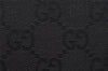 Authentic GUCCI Agenda Notebook Cover Purse GG Canvas Leather 115240 Black 4892I
