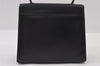 Authentic GIVENCHY Vintage Leather Hand Bag Purse Black 4893I