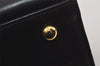 Authentic GIVENCHY Vintage Leather Hand Bag Purse Black 4893I