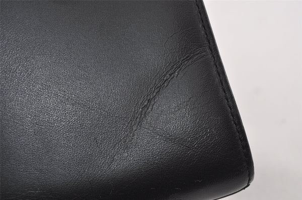 Authentic GIVENCHY Vintage Leather Hand Bag Purse Black 4893I