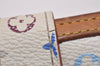 Auth Louis Vuitton Monogram Multicolor Portefeuile Viennois Wallet White 4894I