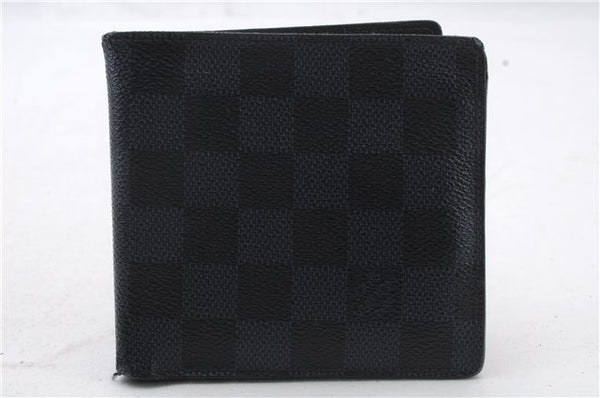 Auth LOUIS VUITTON Damier Cobalt Portefeuille Marco N63213 Bifold Wallet 4895C