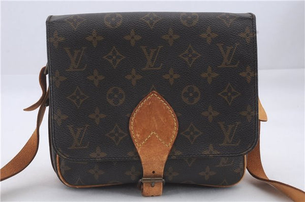 Auth Louis Vuitton Monogram Cartouchiere MM Shoulder Cross Bag M51253 Junk 4895D