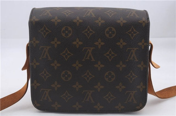 Auth Louis Vuitton Monogram Cartouchiere MM Shoulder Cross Bag M51253 Junk 4895D
