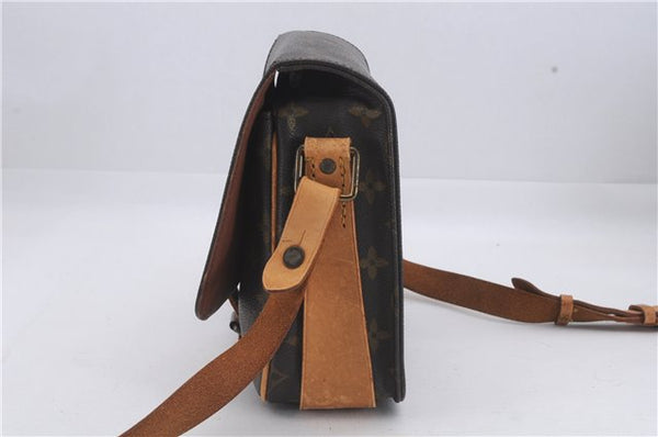 Auth Louis Vuitton Monogram Cartouchiere MM Shoulder Cross Bag M51253 Junk 4895D