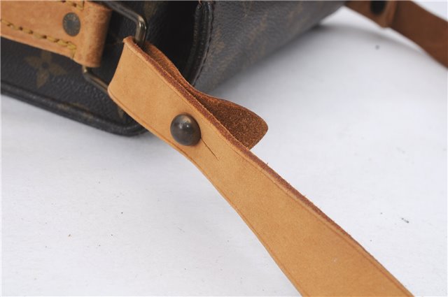 Auth Louis Vuitton Monogram Cartouchiere MM Shoulder Cross Bag M51253 Junk 4895D