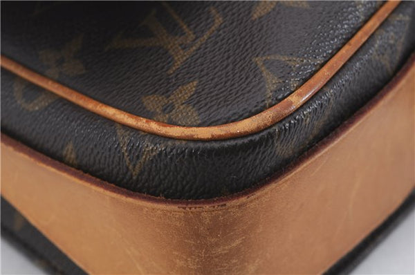 Auth Louis Vuitton Monogram Cartouchiere MM Shoulder Cross Bag M51253 Junk 4895D