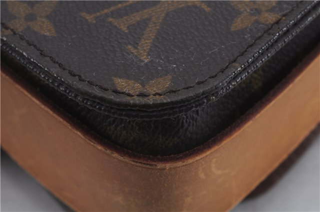 Auth Louis Vuitton Monogram Cartouchiere MM Shoulder Cross Bag M51253 Junk 4895D
