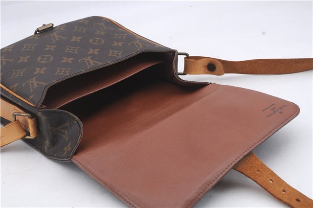 Auth Louis Vuitton Monogram Cartouchiere MM Shoulder Cross Bag M51253 Junk 4895D