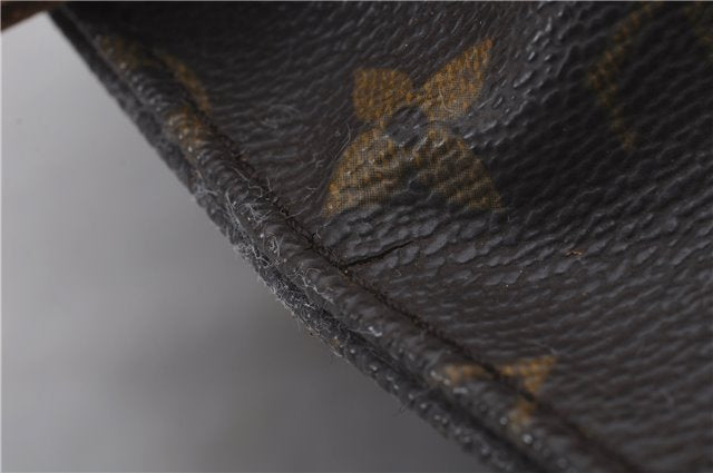 Auth Louis Vuitton Monogram Cartouchiere MM Shoulder Cross Bag M51253 Junk 4895D