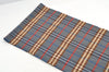 Authentic BURBERRY Vintage Check Cashmere Winter Scarf Stole Blue 4895I