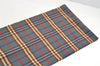 Authentic BURBERRY Vintage Check Cashmere Winter Scarf Stole Blue 4895I