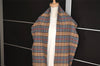 Authentic BURBERRY Vintage Check Cashmere Winter Scarf Stole Blue 4895I