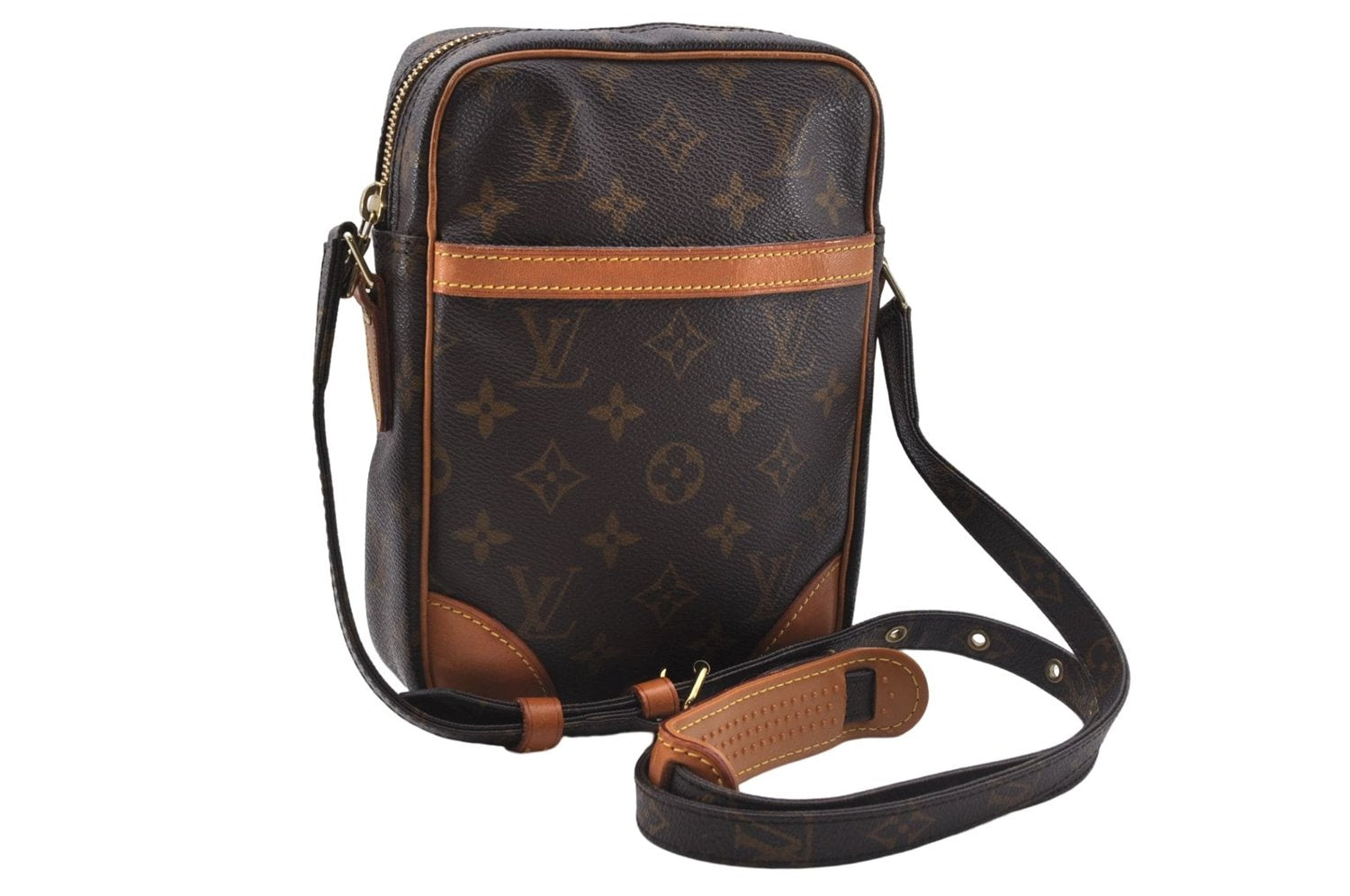 Authentic Louis Vuitton Monogram Danube Shoulder Cross Body Bag M45266 LV 4897D