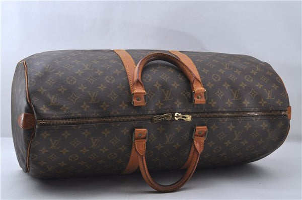 Authentic Louis Vuitton Monogram Keepall 55 Boston Bag M41424 LV 4899D
