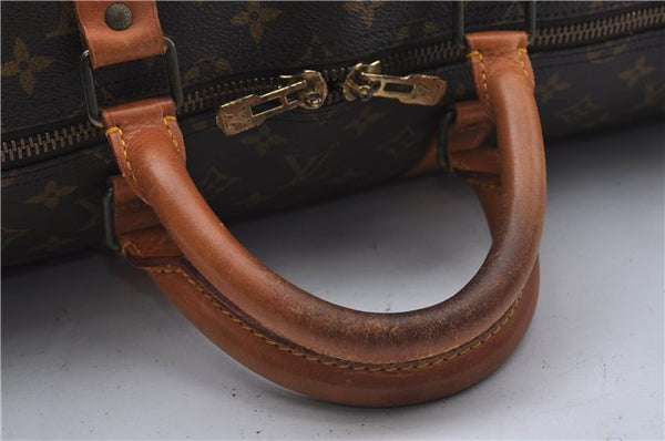 Authentic Louis Vuitton Monogram Keepall 55 Boston Bag M41424 LV 4899D