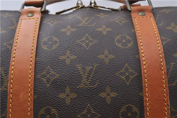 Authentic Louis Vuitton Monogram Keepall 55 Boston Bag M41424 LV 4899D