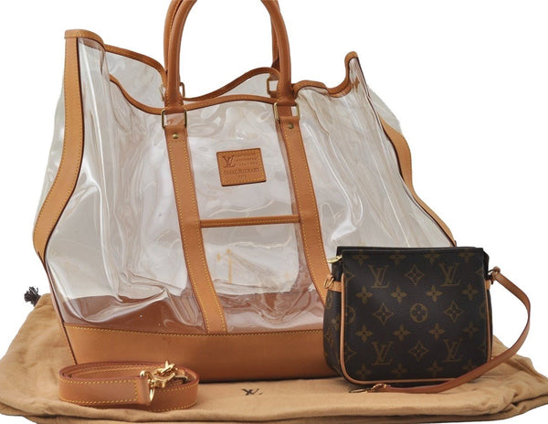 Auth Louis Vuitton Seven Designers Isaac Mizrahi Tote Bag M99027 Clear 4899I