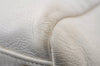 Authentic CHANEL Lamb Skin Vintage Chain Shoulder Tote Bag White CC 4900I