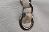 Authentic CHANEL Lamb Skin Vintage Chain Shoulder Tote Bag White CC 4900I
