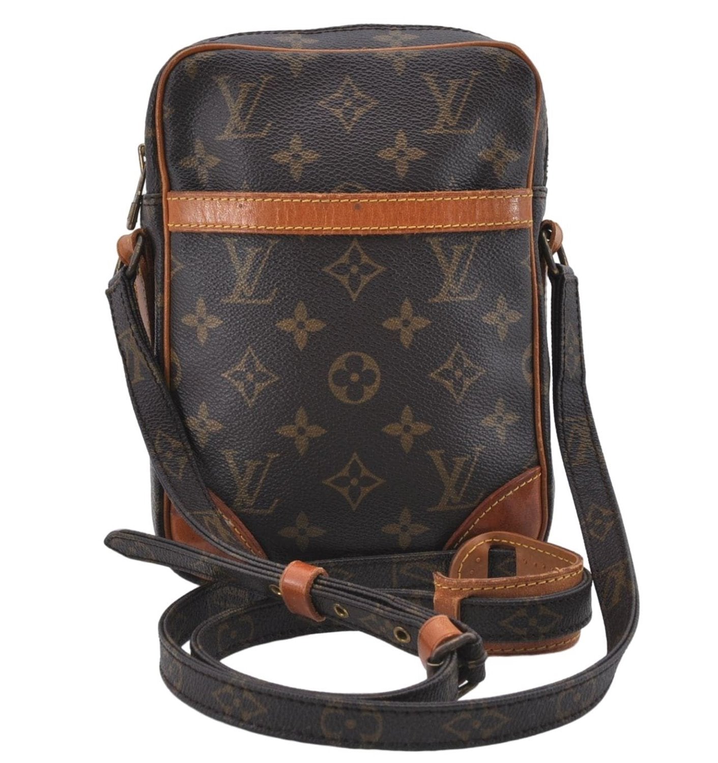 Authentic Louis Vuitton Monogram Danube Shoulder Cross Body Bag M45266 LV 4901D