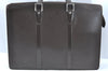 Auth Louis Vuitton Taiga Porte Documents Lozan Briefcase Brown M30058 LV 4902G