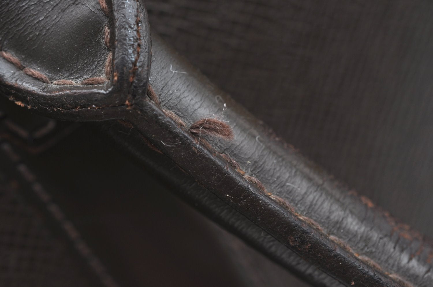 Auth Louis Vuitton Taiga Porte Documents Lozan Briefcase Brown M30058 LV 4902G