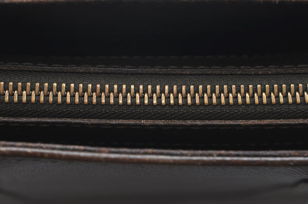 Auth Louis Vuitton Taiga Porte Documents Lozan Briefcase Brown M30058 LV 4902G