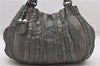 Authentic PRADA Nylon Leather Shoulder Hand Bag Purse Khaki Green 4903D