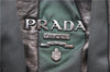 Authentic PRADA Nylon Leather Shoulder Hand Bag Purse Khaki Green 4903D